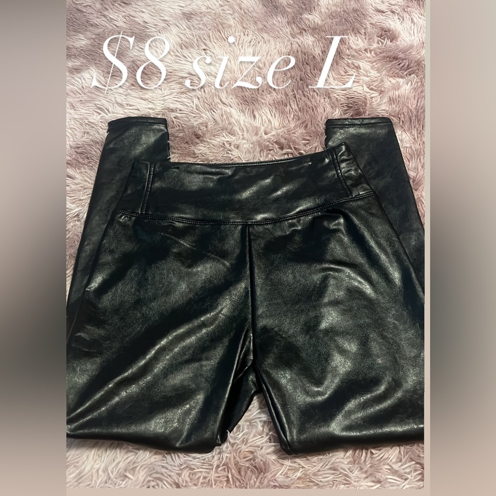 Black leather pants
